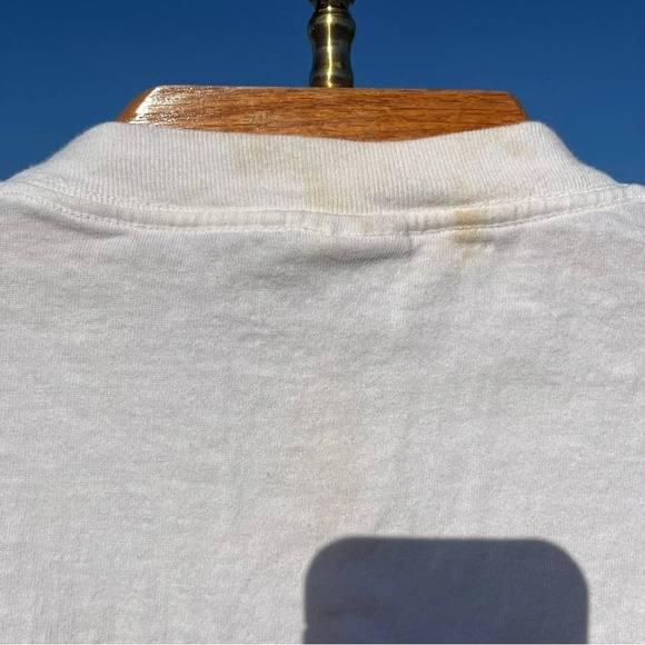 VINTAGE Bodega Bay CA Tee 100% Cotton Sparkles Colorful 90s - Picture 8 of 9